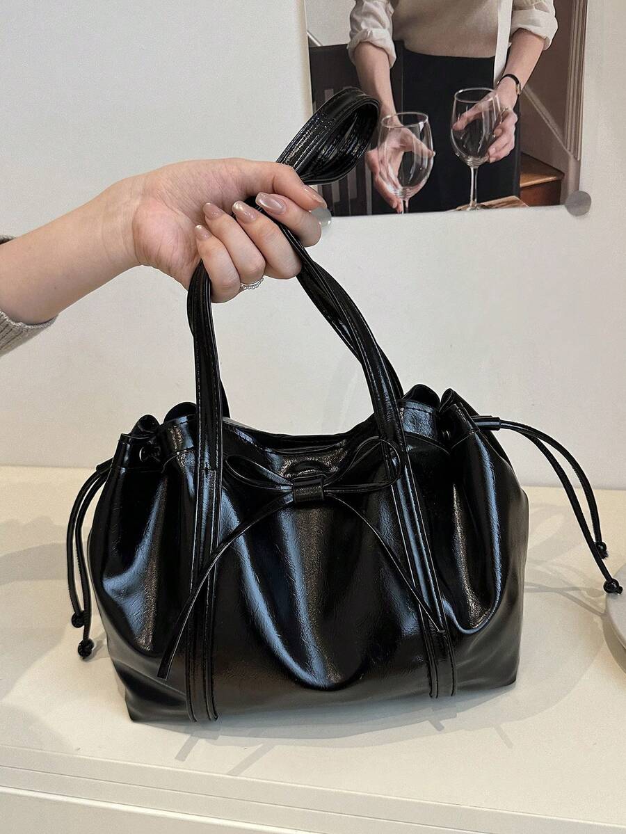 Korean Bowknot 2025 Fashion New Versatile Minimalist Handbag, Underarm Bag, Crossbody Bag, Shoulder Bag For Women