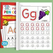 32 páginas Cuaderno de trabajo de preescolar para practicar el alfabeto - Con ayudas visuales interesantes (manzana, etc.), práctica de escritura fácil, excelente regalo educativo para la lectura, escritura y habilidades motoras finas tempranas - Multicolor - Ver 9