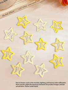 8个/套紫色金属星星发夹，时尚迷你发卡，Y2K可爱装饰发饰，适合日常佩戴、上学用品、头部饰品、发夹 - 紫色 - 查看 21