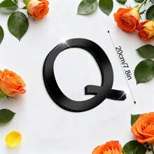 一套黑色亚克力镜面字母墙贴（含EVA背衬，A-Z字母） - 自粘防水字母墙饰，可选高度10/15/20/30厘米。DIY励志语录套装，非常适合圣诞装饰。 - 彩色 - 查看 33