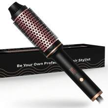 Ferro arricciacapelli multiuso da 38 mm con doppio elemento riscaldante PTC, 65 W, 120-200 °C, portatile per i viaggi, crea ricci rapidamente, regalo perfetto per le feste