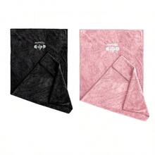 1 件多用途超细纤维吸汗健身毛巾，速干毛巾，适合户外跑步、健身器材垫、精美刺绣图案面巾、浴室浴巾秋季装饰、假日家居浴室装饰海滩必需品返校