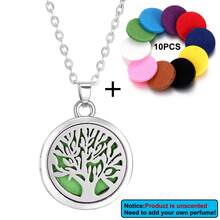 1pc Tree Of Life Aromatherapy Necklace With 10pcs Pads Perfume Essential Oil Diffuser Necklaces Alloy Stainless Steel Open Locket Pendant Diffuser Necklace Aroma Jewelry DIY Accessories - Multicolor - View 14
