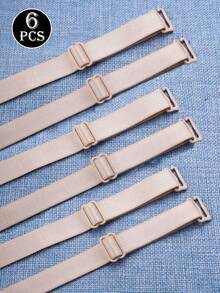 6Pcs/Sets Extended 42CM Bra Shoulder Straps, Adjustable Non-Slip Bra Straps, Fabric Bra Straps, Replaceable Elastic Bra Shoulder Straps