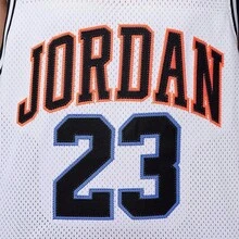 Nike JORDAN 经典无袖透气篮球服 - 白紅色 - 查看 3