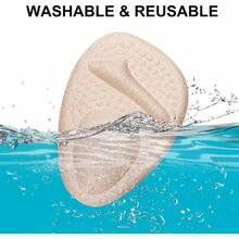 Ball Of Foot Cushions, Metatarsal Pads Women, High Heels Non - Slip Comfort Pads, Shoe Support Metatarsalgia Mortons Neuroma 2 Pairs, - 黑色+米色 - 查看 6