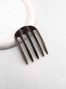 1个豹纹优雅醋酸纤维侧梳，适合日常佩戴，梳子，发梳 - 彩色 - 查看 7