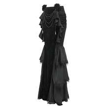 EVA LADY Váy đuôi cá bằng nhung kiểu Gothic, váy dạ hội/dạ tiệc cho nữ, thích hợp cho lễ Halloween. - màu đen - Xem 5