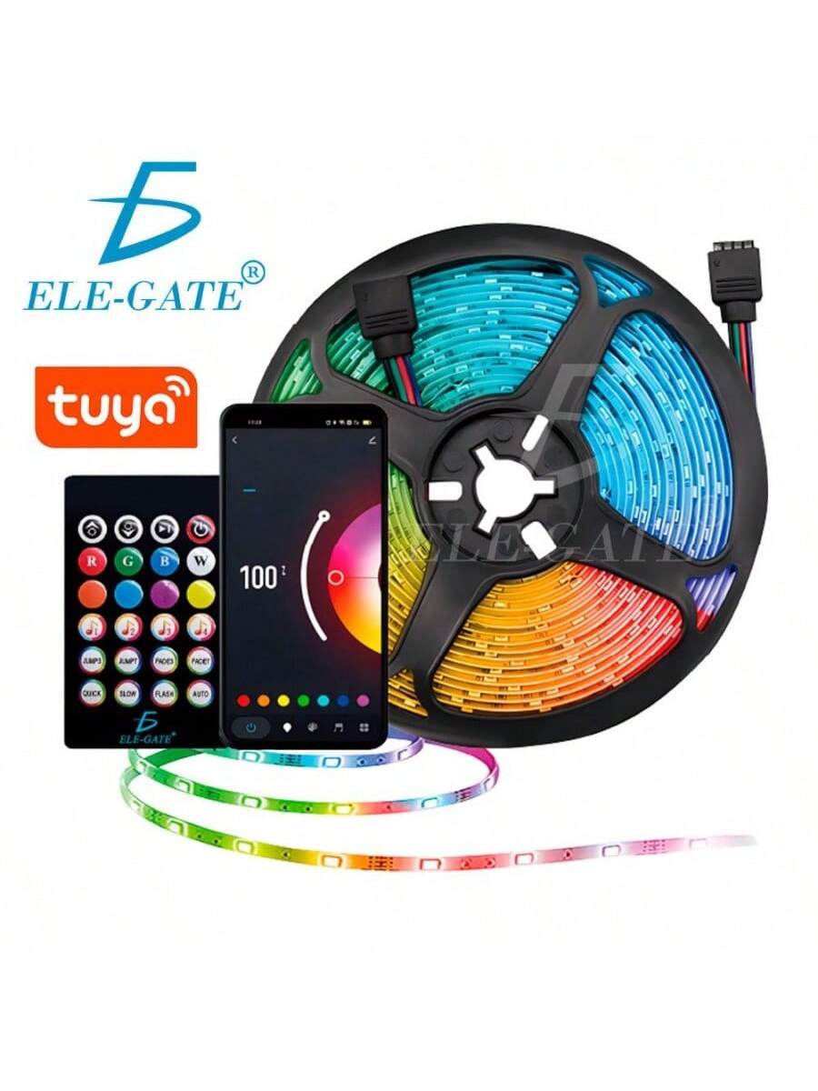 Tiras de luces LED 5050 RGB de 7 metros con control por Bluetooth