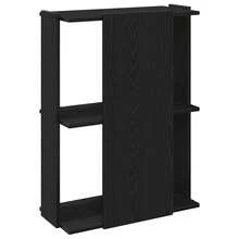 vidaXL Libreria a 3 ripiani, colore nero, dimensioni 60x30x80 cm, in materiale legnoso