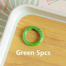 5pcs Colorful 25mm Spring Keychain In Colors - Perfect For DIY Crafts, Bag Charms & More