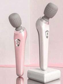 无线全身振动按摩器，硅胶按摩头，适用于颈部、背部、肩部、腰部、腿部和足部，女性专用按摩工具，适合作为节日礼物