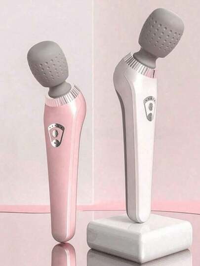 无线全身振动按摩器，硅胶按摩头，适用于颈部、背部、肩部、腰部、腿部和足部，女性专用按摩工具，适合作为节日礼物