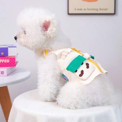 A Cheerful Dog's Autumn/Winter Fashion Warm Multi-Functional Vest | Pet Casual Apparel | Suitable For Cats And Dogs, New Year Gift, Christmas Party Photo Prop, Great Gift For Cats At Family Gatherings, Dog Gift, New Year Gift