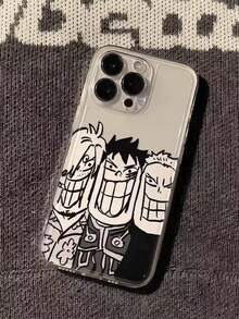 Funda de teléfono con patrón de personaje clásico de anime divertido, compatible con iPhone 17 17Air 17ProMax16e 16Pro Max 15Pro 14Pro 13Pro 12Pro 12 11 11promax 7 8 Mini 12mini13, funda protectora transparente y suave de cobertura completa, funda de teléfono con temática de anime, colección de protectores de teléfono para amantes del anime - Multicolor - Ver 4