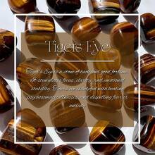 Tiger's Eye Tumbled Stone Tiger Eye Polished Stone Natural Crystal Pocket Stone Gravel Gemstone Pebbles For Vase Filler, Fish Tank Aquarium Gravel, Jewelry Making, Home Office Decoration, Wire Wrapping, Aroma Stone - 0.1lb/0.2lb/0.3lb