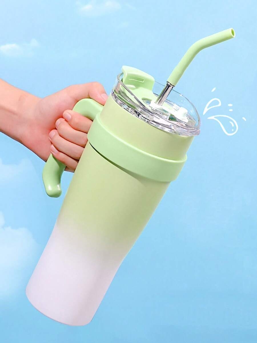 1个30/40盎司吸管杯，不锈钢双层隔热杯 - 彩色 - 查看 1