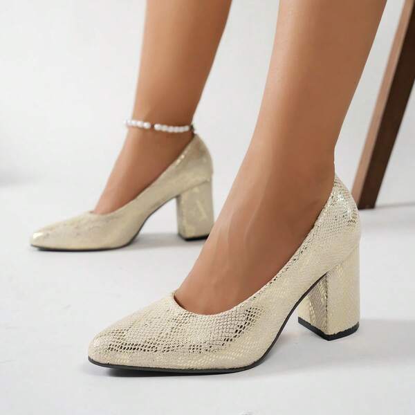 أحذية كعب عالي للنساء، أحذية عصرية للارتداء اليومي العادي وحفلات المناسبات، بتصميم أساسي مرصع بالراين مناسبة للنساء