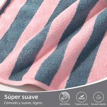 Toallas de Baño Grandes y Gruesas de Alta Calidad - 2 Pack Juego de Toalla de Vellón Coral Ultra Suave - Secado Rápido y Altamente Absorbente para Hotel,SPA,Gimnasio y Hogar,28x56inches (2, Rosa) - rosa - Ver 8