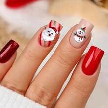 30/50pcs Random Christmas Charm For Jewelry Making, Christmas Tree Nail Art Rhinestone Charms, Christmas Decor, Nail Art Supplies