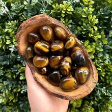 Tiger's Eye Tumbled Stone Tiger Eye Polished Stone Natural Crystal Pocket Stone Gravel Gemstone Pebbles For Vase Filler, Fish Tank Aquarium Gravel, Jewelry Making, Home Office Decoration, Wire Wrapping, Aroma Stone - 0.1lb/0.2lb/0.3lb