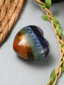 1/5/10/20 piezas Piedras de colores múltiples del Chakra Cuarzo natural pulido asimétrico Cuentas de energía de yoga para sanación del Chakra Accesorios para hacer joyas DIY