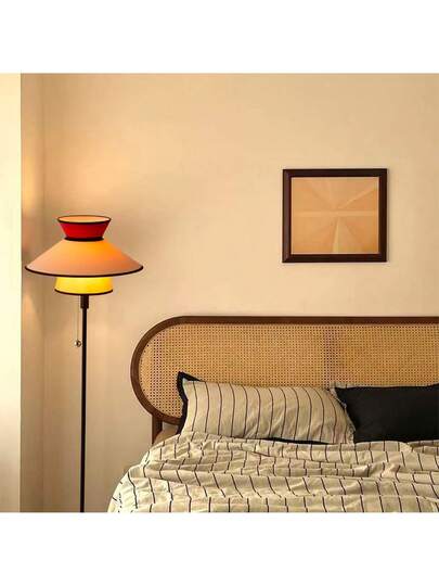 Alpinaluz Multi Vloer Lamp Ø40cm, Textile Wood Shade, E27, Retro Boho Citronella "LIMONA" Power Chain view 8