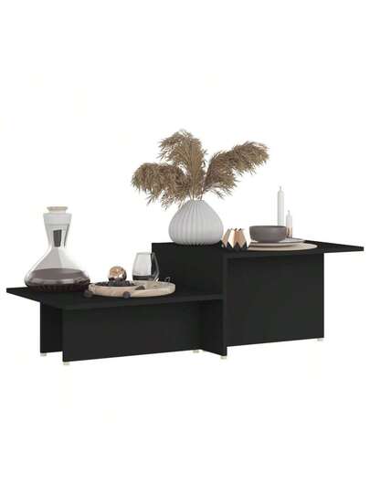 VidaXL Coffee Tafel 111.5x50x33 Cm Processed Wood Zwart view 4