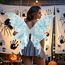 Alas de mariposa de hadas, alas de mariposa coloridas, accesorios de ropa para mujeres y niñas. - Azul - Ver 3