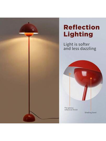 Alpinaluz Nordic Vloer Lamp Burbudeo Inspiration "Flowerpot" Parabolic Base E27 Socket Living Room Dining Bedroom view 2