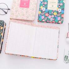Colorful Flower Waterproof PU Leather Planner, Allows Clear Planning For Each Time Slot, Suitable For Students, Teachers And Office Workers For Daily Planning