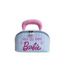 Miniso Túi đựng mỹ phẩm sọc Arbie Ocean Series Fresh - Họa tiết Barbie cổ điển kết hợp phong cách đại dương, chất liệu vải canvas cao cấp, thêu tinh xảo và trang trí ngọc trai, ngăn đựng đồ mỹ phẩm thiết yếu di động (1 chiếc) - Nhiều màu - Xem 2