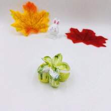 1pc Ombre Rhinestone Purple Lily Flower Gradient Hair Claw Accessory Fashion Hair Accessories Flower Claw Clips Casual Hair Claw Fall Winter Hair Clip For Vacation Outfits Woman