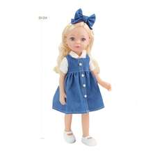 33 CM/13 Inch Girl Doll Cute Makeup Face Full Vinyl Body Smooth Soft Skin With Fashion Dress Cute Girl Toys For Friends Christmas Gifts - The Whole Doll - View 9