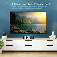 - Reloj despertador digital de gran visualizacin para sala de estar, oficina, recmara, fecha y temperatura interior, configuracin de alarma de fin de semana y da laboral, funcin de - Multicolor - Ver 7