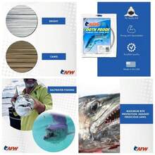 de Acero Inoxidable a Prueba de Dientes - Camuflaje marrón + 85.25 Feet, 218 Pound Test - Ver 1