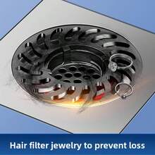 Tapón de drenaje fácil de limpiar, antioxidante, con red de filtro grande, cubierta de drenaje de bañera de baño, antiolor, anticobstrucción, a prueba de plagas