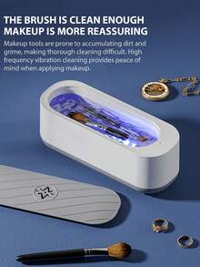 Ultrasonic Jewelry Cleaner, Eyewear Cleaner, Portable Small Household Automatic Jewelry Braces, Contact Lenses, Contact Lens Cleaner, Usb Interface, Compact Multifunctional Cleaner Suitable For All Girls