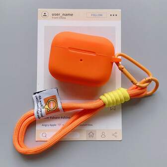 Fashionable Case, Handmade Woven Strap Contrast Color Bluetooth Earphone Cover