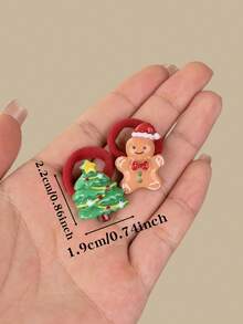 10/20 件 2025 新款圣诞发圈，可爱圣诞老人、姜饼人、铃铛、圣诞袜和雪人，适合女孩日常佩戴、生日派对、旅行、节日装饰或女友礼物，2025 新款圣诞礼物