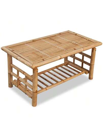 VidaXL Bamboo Coffee Tafel 90x50x45 Cm
