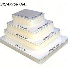 100pcs Transparent Plastic Laminating Pouches, 4 Sizes Available (A4/3R/4R/5R) For Cards, Business Cards, Office Documents, Photo Protection, Compatible With All Laminating Machines