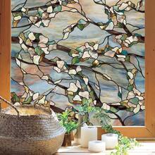 Sunset Pelcula de privacidad para Ventana con patrn de Colores Vibrantes, no Adhesiva y proteccin, fcil de aplicar y extrable, 24x 36 Pulgadas, Fabricado en Estados Unidos - Atardecer + 60,9 x 91,4cm - Ver 2