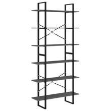vidaXL Hochregal Grau 100x30x210 Cm Massivholz Kiefer - Grigio - Visualizzare 2