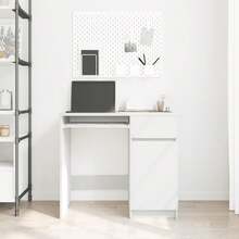 vidaXL Schreibtisch Weiß 86x49x76 Cm Holzwerkstoff - Bianco - Visualizzare 3