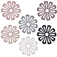 4pcs Grey Heat Resistant Placemat Tabletop Coasters,Pack Of 4, Multi-Purpose Silicone Thermal Insulation Pad, Microwave Oven Pad, Kitchen Thermal Pad, Hot Dish Thermal Insulation Pad, Placemat, Suitable For Hot Pot Pots, Bowls, Kitchen Counters,Halloween,Trick Or Treat