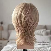 赛博朋克风格可修剪假发，适合Cosplay和日常佩戴，提升个人魅力 - 彩色 - 查看 6