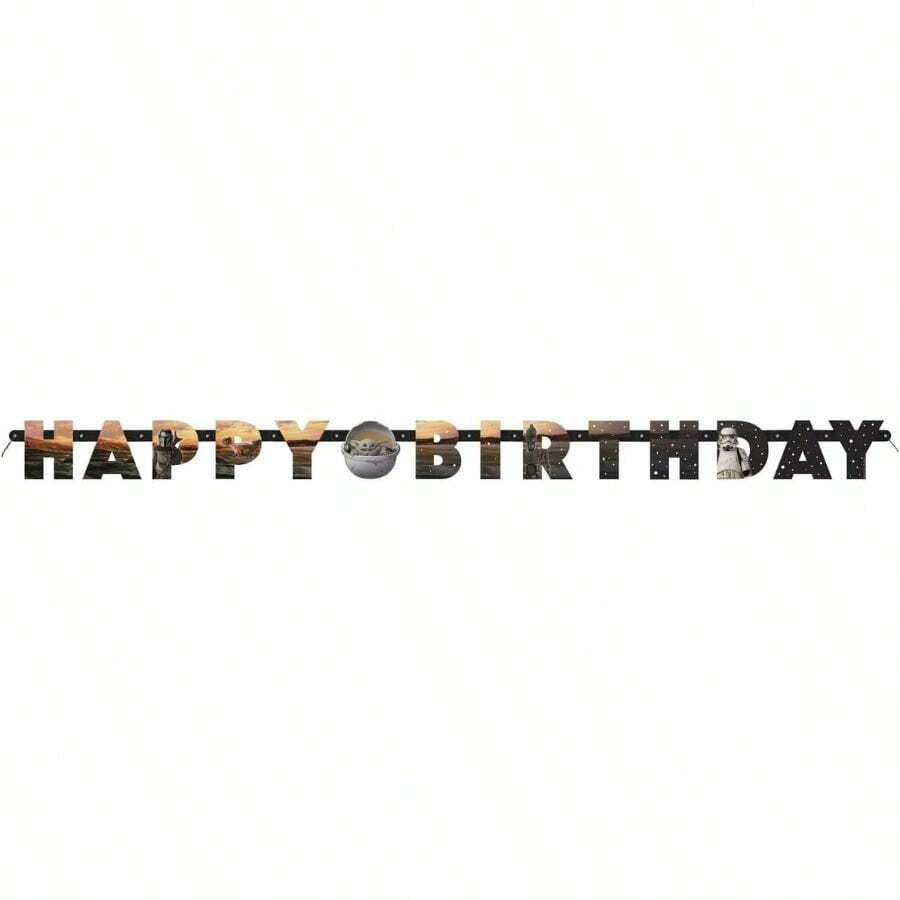 DMulticolor Mandalorian The Child Jointed Banner 1 Count - Perfect Party Decoration For  Fans And Celebrations - Multicolor - View 1