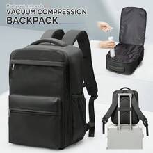 Vakuum-Kompression Rucksack - Nylon, für Herren Großraum-Reiserucksack, multifunktionaler Gepäckaufbewahrungsrucksack, leicht & wasserbeständig - perfekt für Reisen, Wandern, Camping & Outdoor-Abenteuer, Mehrzweck-Vakuum-Aufbewahrungsrucksack für Studenten, Schultasche für Schüler und Studenten, Reisetasche