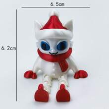 Christmas Fun Decorations: 3D Printed Snowman With Movable Joints, Vintage Xmas Ornaments, Party & Holiday Bohemian-Style Festive Designs – Durable Plastic Detailed Figurines For Office Or Home